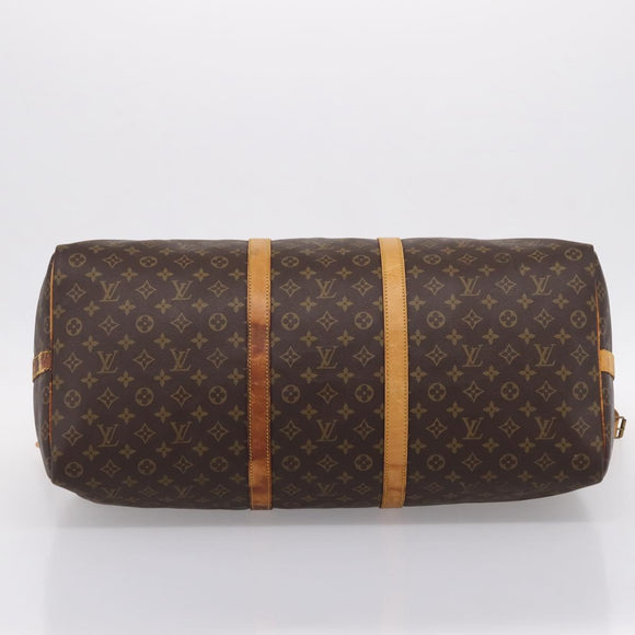 LOUIS VUITTON Monogram Keepall Bandouliere 60 Boston Bag M41412 LV Auth BA15722