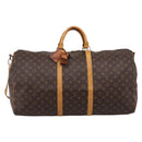 LOUIS VUITTON Monogram Keepall Bandouliere 60 Boston Bag M41412 LV Auth BA15722-13
