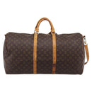 LOUIS VUITTON Monogram Keepall Bandouliere 60 Boston Bag M41412 LV Auth BA15722-2