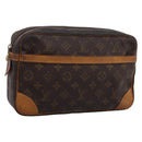 LOUIS VUITTON Monogram Compiegne 28 Clutch Bag M51845 LV Auth BA15723-1