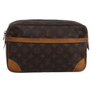 LOUIS VUITTON Monogram Compiegne 28 Clutch Bag M51845 LV Auth BA15723-2