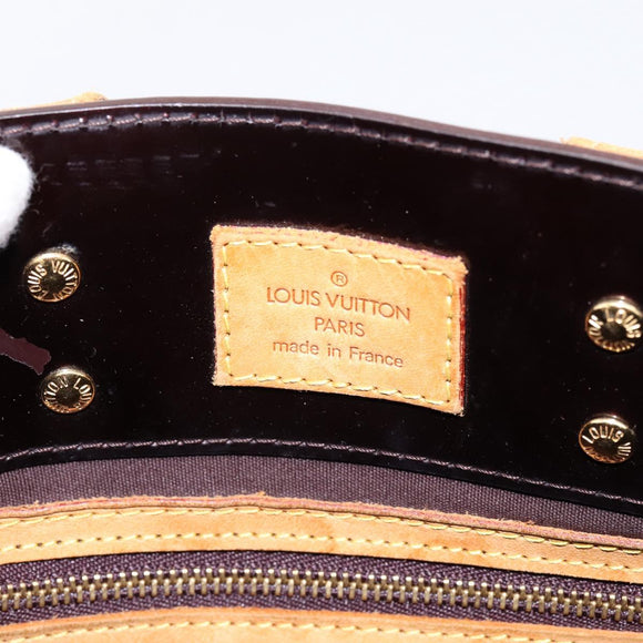 LOUIS VUITTON Monogram Vernis Reade PM Hand Bag Amarante M91993 LV Auth BA15724