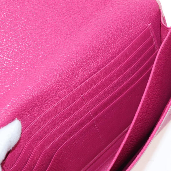 Miu Miu Wallet Leather Pink Auth BA15726V