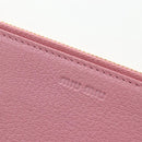 Miu Miu Wallet Leather Pink Auth BA15726V-29