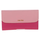 Miu Miu Wallet Leather Pink Auth BA15726V-13