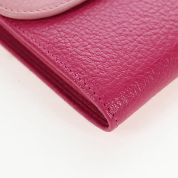 Miu Miu Wallet Leather Pink Auth BA15726V