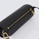 LOUIS VUITTON Epi Soufflot Pouch Black LV Auth BA15729-6