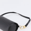 LOUIS VUITTON Epi Soufflot Pouch Black LV Auth BA15729-8