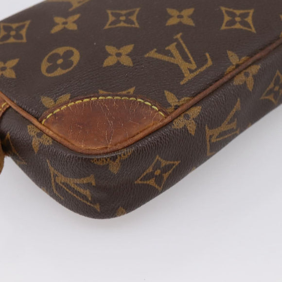LOUIS VUITTON Monogram Marly Dragonne PM Clutch Bag M51827 LV Auth BA15735