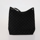 GUCCI GG Canvas Web Sherry Line Bag Leather Suede 4 Set Beige Black Auth BA15737-10