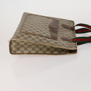 GUCCI GG Canvas Web Sherry Line Bag Leather Suede 4 Set Beige Black Auth BA15737-4
