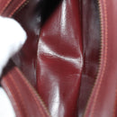 CARTIER Must Line Shoulder Bag Leather 2 Set Bordeaux Gold Auth BA15738-17