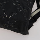 CHANEL New Travel Line Backpack Nylon Black CC Auth BA15739-15
