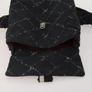 CHANEL New Travel Line Backpack Nylon Black CC Auth BA15739-21