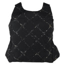 CHANEL New Travel Line Backpack Nylon Black CC Auth BA15739-2