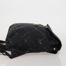 CHANEL New Travel Line Backpack Nylon Black CC Auth BA15739-3