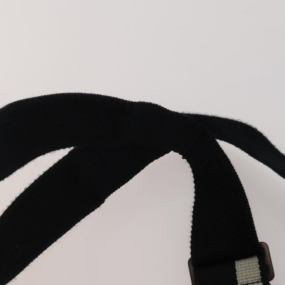 CHANEL New Travel Line Backpack Nylon Black CC Auth BA15739
