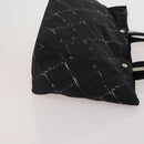 CHANEL New Travel Line Tote Bag Nylon 3 Set Black Beige CC Auth BA15740-11