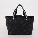 CHANEL New Travel Line Tote Bag Nylon 3 Set Black Beige CC Auth BA15740-16