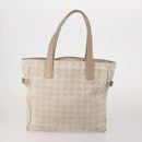 CHANEL New Travel Line Tote Bag Nylon 3 Set Black Beige CC Auth BA15740-2