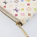 LOUIS VUITTON Monogram Multicolor Zippy Long Wallet White M60241 LV Auth BA15741-15