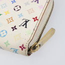 LOUIS VUITTON Monogram Multicolor Zippy Long Wallet White M60241 LV Auth BA15741-16
