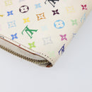 LOUIS VUITTON Monogram Multicolor Zippy Long Wallet White M60241 LV Auth BA15741-17