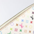 LOUIS VUITTON Monogram Multicolor Zippy Long Wallet White M60241 LV Auth BA15741-8