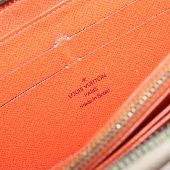 LOUIS VUITTON Monogram Multicolor Zippy Long Wallet White M60241 LV Auth BA15741