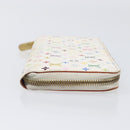 LOUIS VUITTON Monogram Multicolor Zippy Long Wallet White M60241 LV Auth BA15741-3