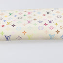 LOUIS VUITTON Monogram Multicolor Zippy Long Wallet White M60241 LV Auth BA15741-7