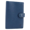 LOUIS VUITTON Epi Agenda PM Day Planner Cover Blue R20055 LV Auth BA15742-1