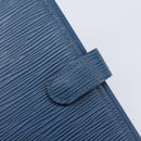 LOUIS VUITTON Epi Agenda PM Day Planner Cover Blue R20055 LV Auth BA15742-17