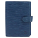 LOUIS VUITTON Epi Agenda PM Day Planner Cover Blue R20055 LV Auth BA15742-13