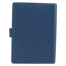 LOUIS VUITTON Epi Agenda PM Day Planner Cover Blue R20055 LV Auth BA15742-2