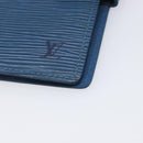 LOUIS VUITTON Epi Agenda PM Day Planner Cover Blue R20055 LV Auth BA15742-7