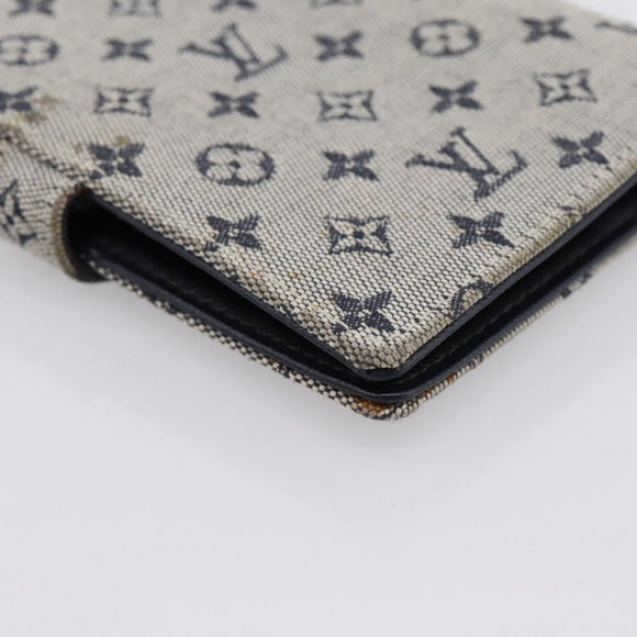 LOUIS VUITTON Monogram Mini Agenda PM Day Planner Cover Blue R20910 Auth BA15743