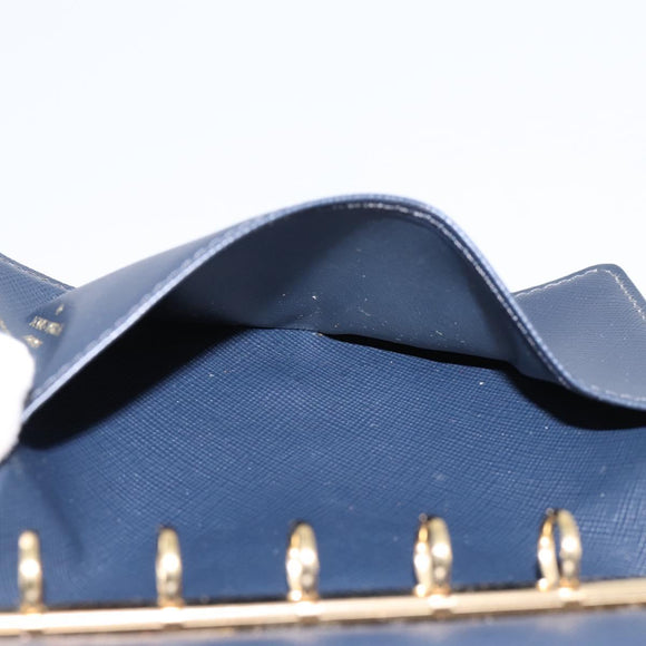 LOUIS VUITTON Monogram Mini Agenda PM Day Planner Cover Blue R20910 Auth BA15743