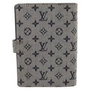 LOUIS VUITTON Monogram Mini Agenda PM Day Planner Cover Blue R20910 Auth BA15743-2