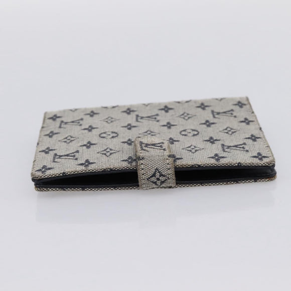 LOUIS VUITTON Monogram Mini Agenda PM Day Planner Cover Blue R20910 Auth BA15743