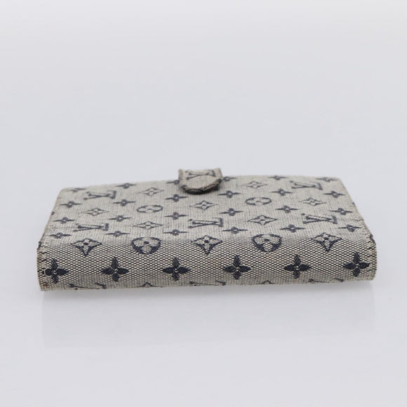 LOUIS VUITTON Monogram Mini Agenda PM Day Planner Cover Blue R20910 Auth BA15743