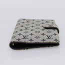 LOUIS VUITTON Monogram Mini Agenda PM Day Planner Cover Blue R20910 Auth BA15743-6