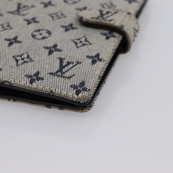 LOUIS VUITTON Monogram Mini Agenda PM Day Planner Cover Blue R20910 Auth BA15743