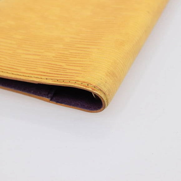 LOUIS VUITTON Epi Agenda PM Day Planner Cover Yellow R20059 LV Auth BA15744