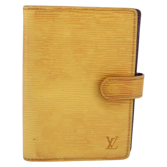 LOUIS VUITTON Epi Agenda PM Day Planner Cover Yellow R20059 LV Auth BA15744
