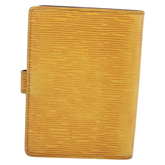 LOUIS VUITTON Epi Agenda PM Day Planner Cover Yellow R20059 LV Auth BA15744