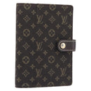 LOUIS VUITTON Monogram Mini Lin Agenda PM Ebene R20916 LV Auth BA15746-1