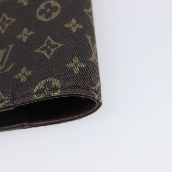 LOUIS VUITTON Monogram Mini Lin Agenda PM Ebene R20916 LV Auth BA15746