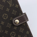 LOUIS VUITTON Monogram Mini Lin Agenda PM Ebene R20916 LV Auth BA15746-12