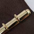 LOUIS VUITTON Monogram Mini Lin Agenda PM Ebene R20916 LV Auth BA15746-18